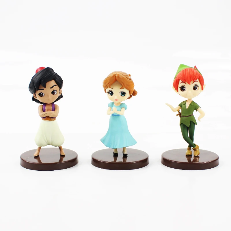 8cm 3pcs/lot Q Posket Characters Q Posket princess action figure model toys cartoon Aladdin Peter Pan Wendy figure model toys
8cm 3pcs/lot Q Posket Characters Q Posket princess action figure model toys cartoon Aladdin Peter Pan Wendy figure model toys
