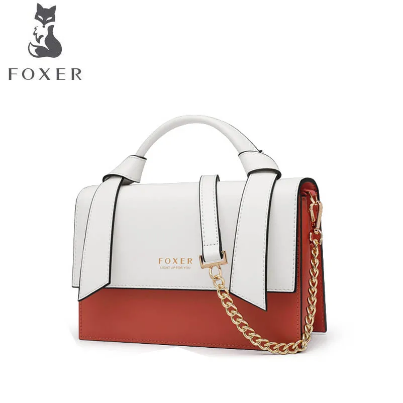 FOXER Wild hit color bag female 2019 new casual messenger bag simple small square bag branded handbag
FOXER Wild hit color bag female 2019 new casual messenger bag simple small square bag branded handbag