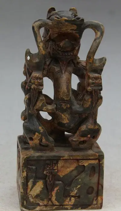 Details about 9" China Old Jade Dragon Beast Statue Carve Dynasty imperial Seal Stamp Signet
Details about 9" China Old Jade Dragon Beast Statue Carve Dynasty imperial Seal Stamp Signet