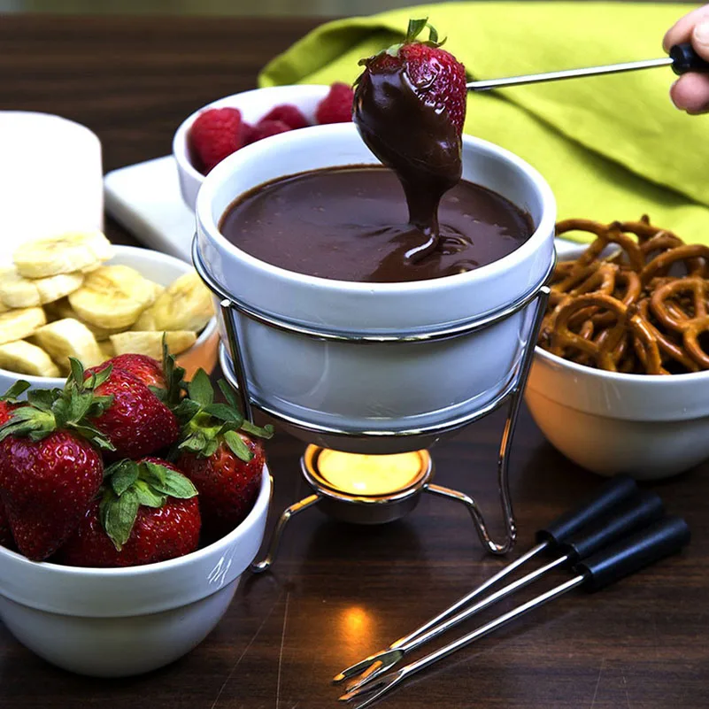 12 шт. вилки для шоколада и фондю из нержавеющей стали 10 дюймов|chocolate fondue|fruit chocolate