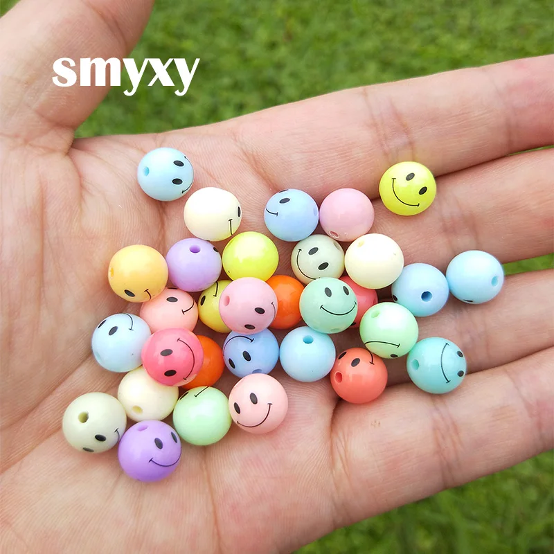 30pcs 10mm Acrylic Smile Face Round Ball Spacer Beads DIY Bracelet Necklace Jewelry & Craft Making Accessories
30pcs 10mm Acrylic Smile Face Round Ball Spacer Beads DIY Bracelet Necklace Jewelry & Craft Making Accessories