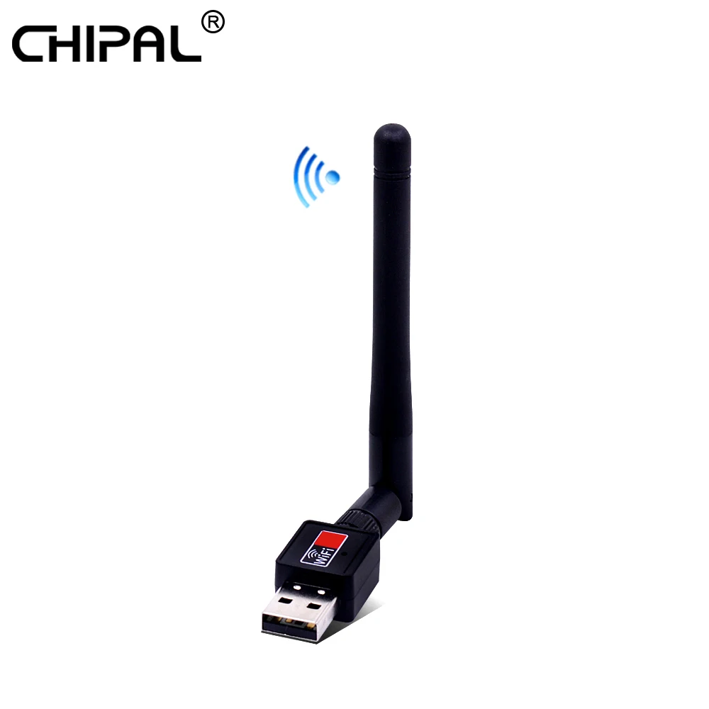 

CHIPAL 150Mbps USB WiFi Adapter Receiver Mini Dongle External Wireless LAN Network Card 2.4GHz 802.11n/g/b for PC Computer