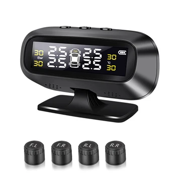 Automotive Solar Powered Wireless LCD Screen Car TPMS external tire Pressure Monitoring System with 4 Sensors
Automotive Solar Powered Wireless LCD Screen Car TPMS external tire Pressure Monitoring System with 4 Sensors
