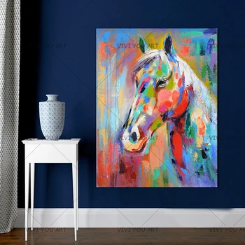 B Paintings Wall Art 100% Handpainted Horse on Canvas Modern Abstract Pictures Animal Oil Paintings for Home Decor
B Paintings Wall Art 100% Handpainted Horse on Canvas Modern Abstract Pictures Animal Oil Paintings for Home Decor