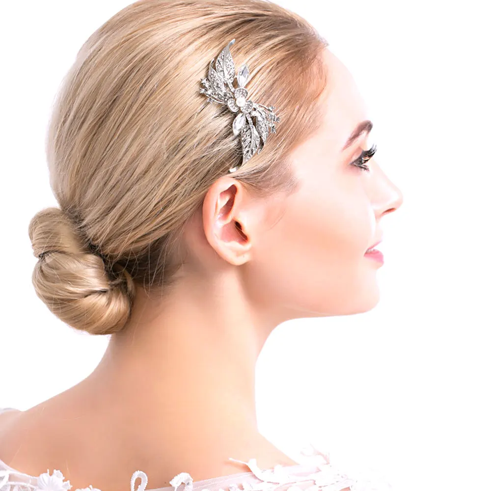 1Pcs Hairpin Combs Crystals Rhinestone Pearls Bridal Hair Pins Hair Clips Women Wedding Headpiece for Bridal Bridesmaids
1Pcs Hairpin Combs Crystals Rhinestone Pearls Bridal Hair Pins Hair Clips Women Wedding Headpiece for Bridal Bridesmaids