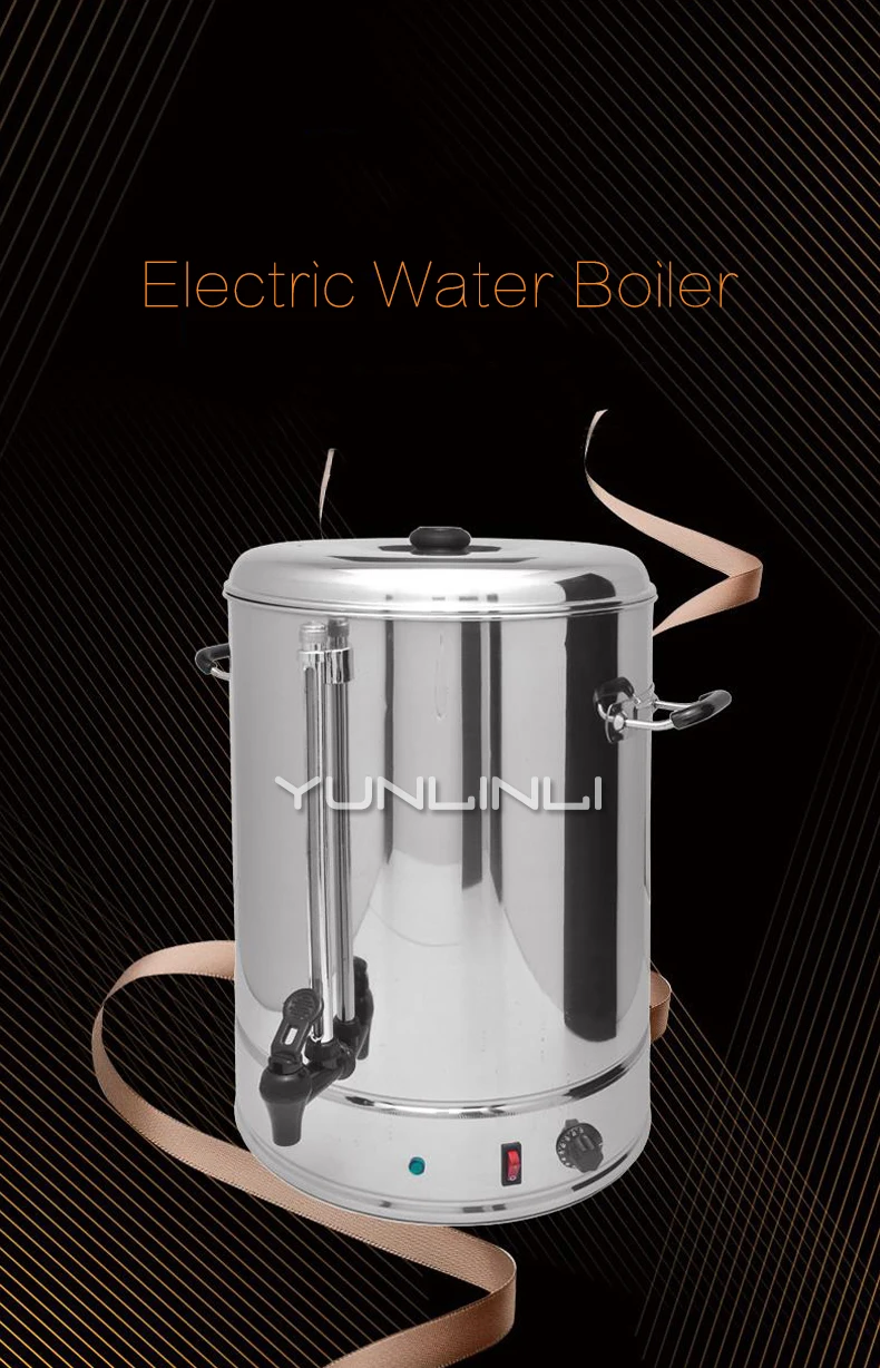 Description Picture 2 of itemElectric Boiling Bucket 15L Anti-dry Burning Stainless Steel Water Heater Commercial Milk Tea Barrel Electric Kettles