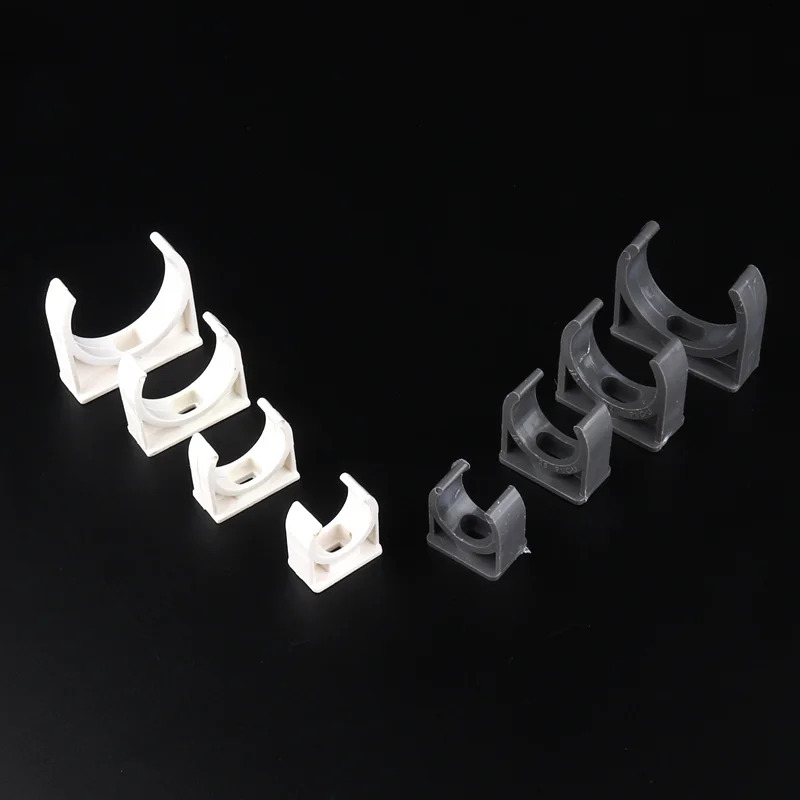 10pcs 20/25/32/40mm PVC Pipe Clamp White/Grey PVC U-Type Clamp Home Garden Irrigation PVC Fittings
10pcs 20/25/32/40mm PVC Pipe Clamp White/Grey PVC U-Type Clamp Home Garden Irrigation PVC Fittings