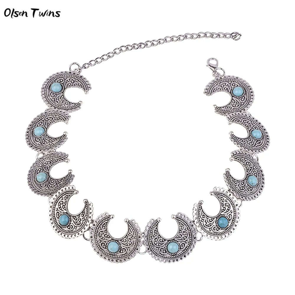 Olsen Twins Antique Silver Blue Stone Choker Necklaces, Vintage Boho Collar Chokers for Dropshipping Wholesale
Olsen Twins Antique Silver Blue Stone Choker Necklaces, Vintage Boho Collar Chokers for Dropshipping Wholesale