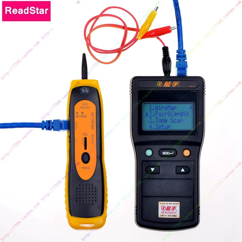 

ReadStar NS-DX V1.7 Digital LCD Display Network LAN Telephone RJ45 /11 Cable Toner Wire Detector Line Toner Tracer Tester