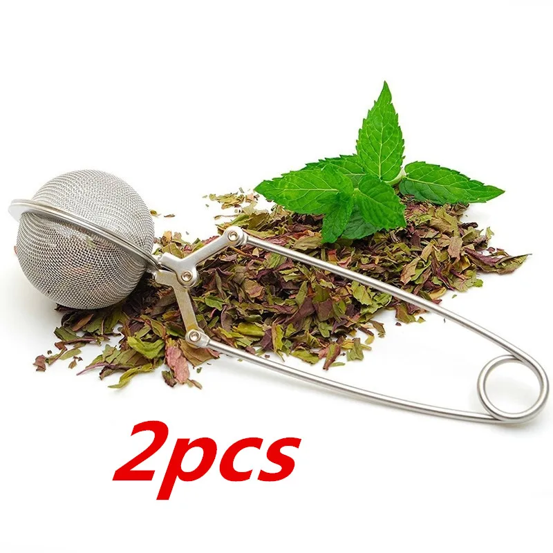 2pcs Tea Infuser In Mesh Tea Ball Infuser Tea Strainer Filter with Handle Stainless Steel Tea Mesh Ball Filter
2pcs Tea Infuser In Mesh Tea Ball Infuser Tea Strainer Filter with Handle Stainless Steel Tea Mesh Ball Filter