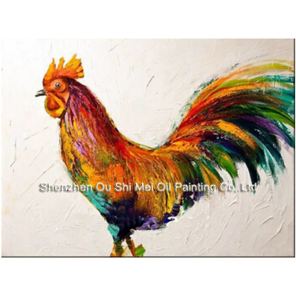 100% Handpainted Oil Paintings Animal Oil Painting on Canvas Beautiful Rooster Wall Art for Home Decoration Cock Painting
100% Handpainted Oil Paintings Animal Oil Painting on Canvas Beautiful Rooster Wall Art for Home Decoration Cock Painting