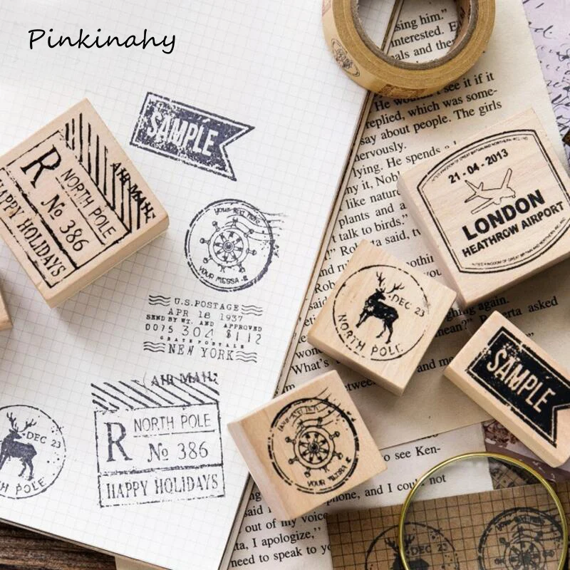 Vintage Retro postmark Holiday travel English label Univeral Travel Wooden Rubber Stamp for DIY Scrapbook DIY Photo Album Cards
Vintage Retro postmark Holiday travel English label Univeral Travel Wooden Rubber Stamp for DIY Scrapbook DIY Photo Album Cards