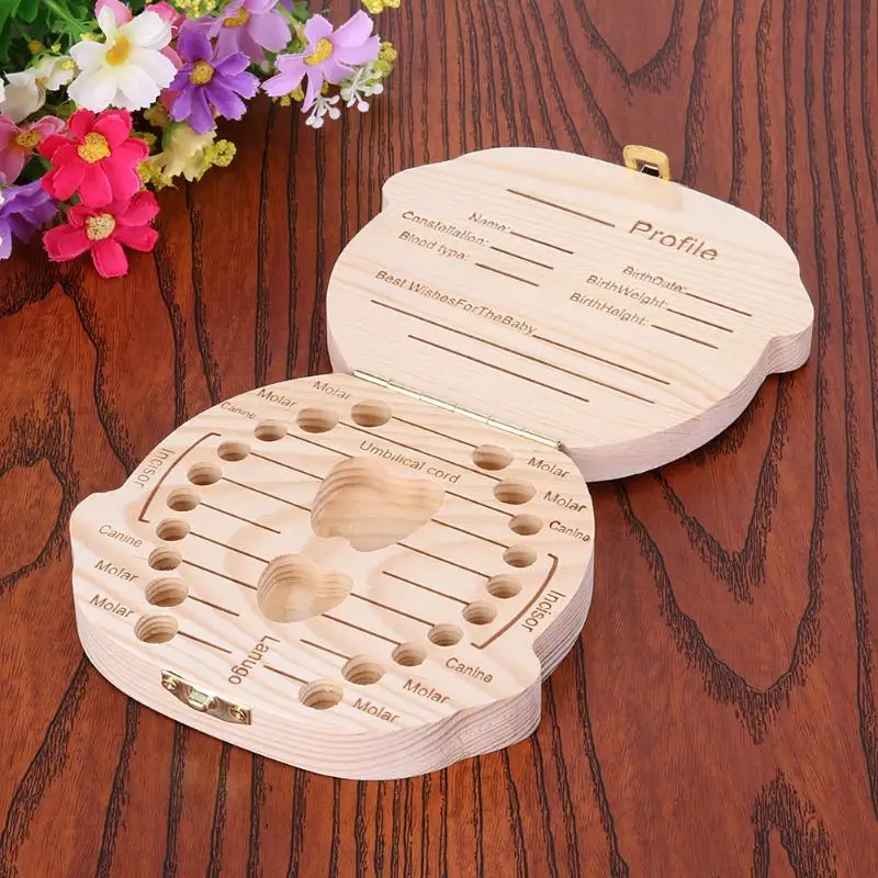 12.5 X 11 X 3cm/4.92 X 4.33 X 1.18in Wooden Tooth Box Organizer Holder Case for Baby Kids Milk Teeth Storage store babys' teeth
12.5 X 11 X 3cm/4.92 X 4.33 X 1.18in Wooden Tooth Box Organizer Holder Case for Baby Kids Milk Teeth Storage store babys' teeth