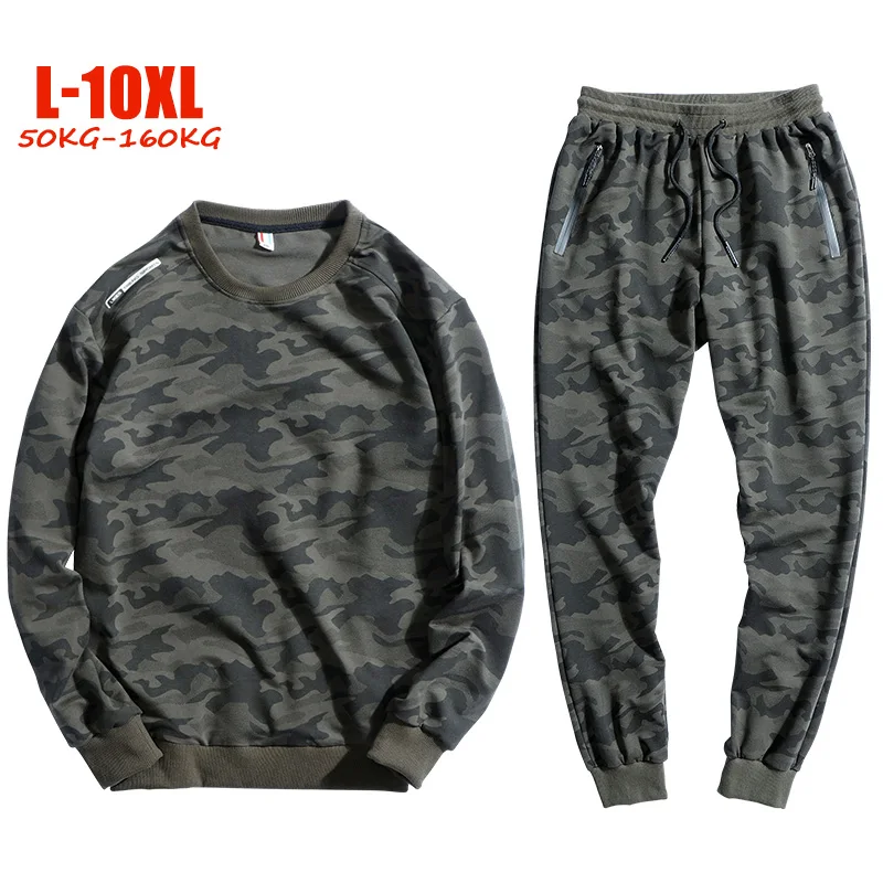 2019 Oversized 8XL 9XL 10XL tracksuit men Casual Camouflage mens sports suits Plus size L-10XL Cotton sweat suits men
2019 Oversized 8XL 9XL 10XL tracksuit men Casual Camouflage mens sports suits Plus size L-10XL Cotton sweat suits men