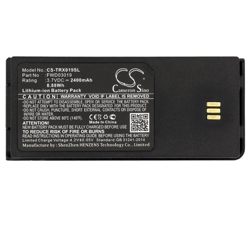 Battery for Thuraya XT Dual Telephone New Li-Ion Rechargeable Accumulator Pack Replacement FWD03019 TH-01-XT5 3.7V 2400mAh
Battery for Thuraya XT Dual Telephone New Li-Ion Rechargeable Accumulator Pack Replacement FWD03019 TH-01-XT5 3.7V 2400mAh