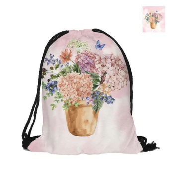 Hydrangea Potted Plants Printing Drawstring Backpack Fashion Polyester Bags For Women Men Child Pouch Backpacks
Hydrangea Potted Plants Printing Drawstring Backpack Fashion Polyester Bags For Women Men Child Pouch Backpacks