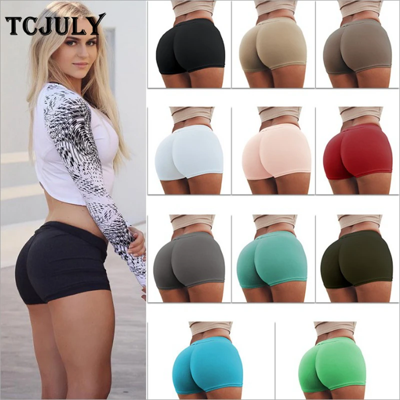 TCJULY 2019 New Arrival Shorts For Women Summer Solid Skinny Push Up Female Short Smooth Stretchy Fitness Shorts With 11 Colors
TCJULY 2019 New Arrival Shorts For Women Summer Solid Skinny Push Up Female Short Smooth Stretchy Fitness Shorts With 11 Colors