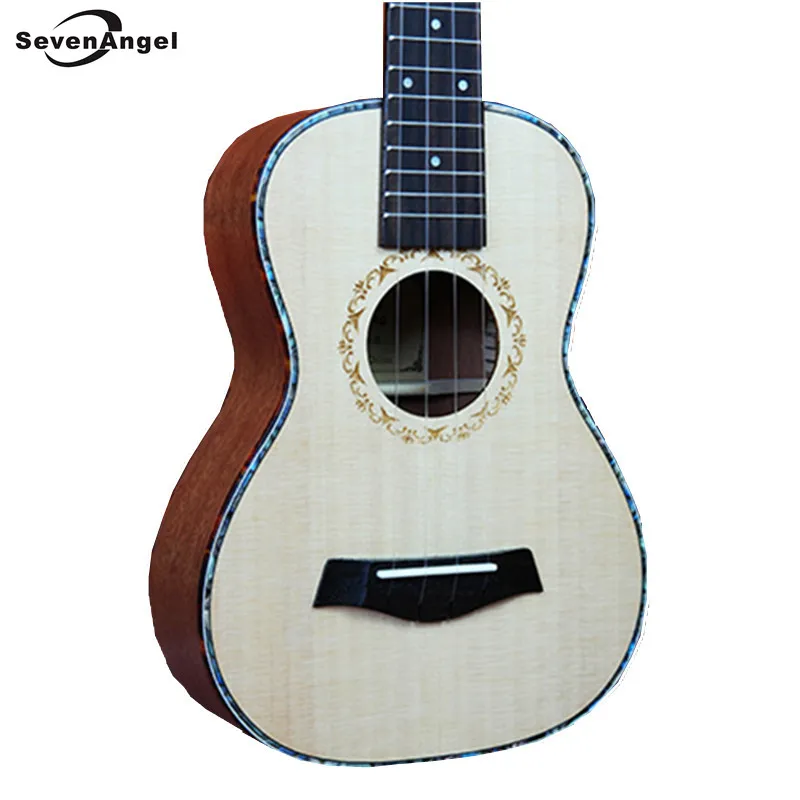 SevenAngel 26 inch Solid Top Only Ukulele 4 String Hawaiian Guitar Ingman Spruce panel Tenor Ukelele Acoustic guitar 17 Fret
SevenAngel 26 inch Solid Top Only Ukulele 4 String Hawaiian Guitar Ingman Spruce panel Tenor Ukelele Acoustic guitar 17 Fret