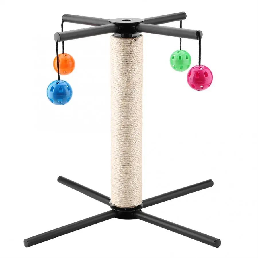 Multifunctional Cat Scratching Post with 4 Bell Balls Stable Framework Cat Game Toy Cat Training Accessories
Multifunctional Cat Scratching Post with 4 Bell Balls Stable Framework Cat Game Toy Cat Training Accessories
