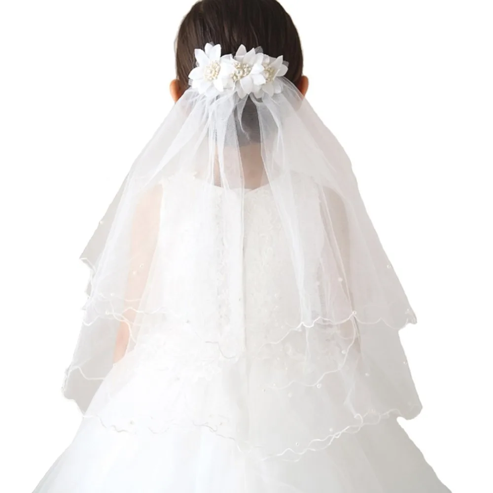 In Stock White/Ivory Flower Girl Veils Two Layers White First Communion Hair Accessories
In Stock White/Ivory Flower Girl Veils Two Layers White First Communion Hair Accessories