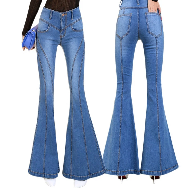 Women's Vintage Plus Size Fashion Stretch Elastic Flare Jeans Women Long Bell-Bottoms Jeans Girls Trousers Women Wide leg pants
Women's Vintage Plus Size Fashion Stretch Elastic Flare Jeans Women Long Bell-Bottoms Jeans Girls Trousers Women Wide leg pants