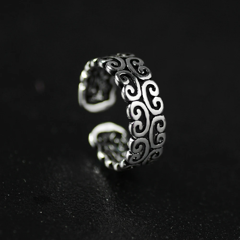 S925 Sterling Silver Ring for Women Vintage Opening Adjustable Ring Female Accessories SS-024
S925 Sterling Silver Ring for Women Vintage Opening Adjustable Ring Female Accessories SS-024