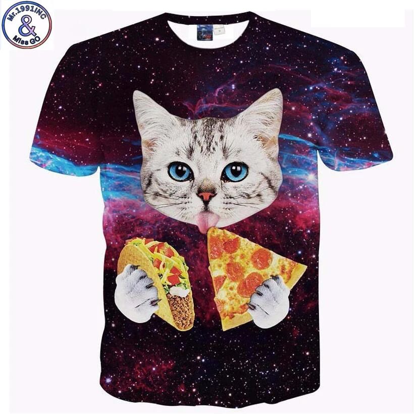 Mr.1991 Brand newest Pizza cat printed 3D t-shirt for girls teenage boys summer style short sleeve tees tops children clothes
Mr.1991 Brand newest Pizza cat printed 3D t-shirt for girls teenage boys summer style short sleeve tees tops children clothes