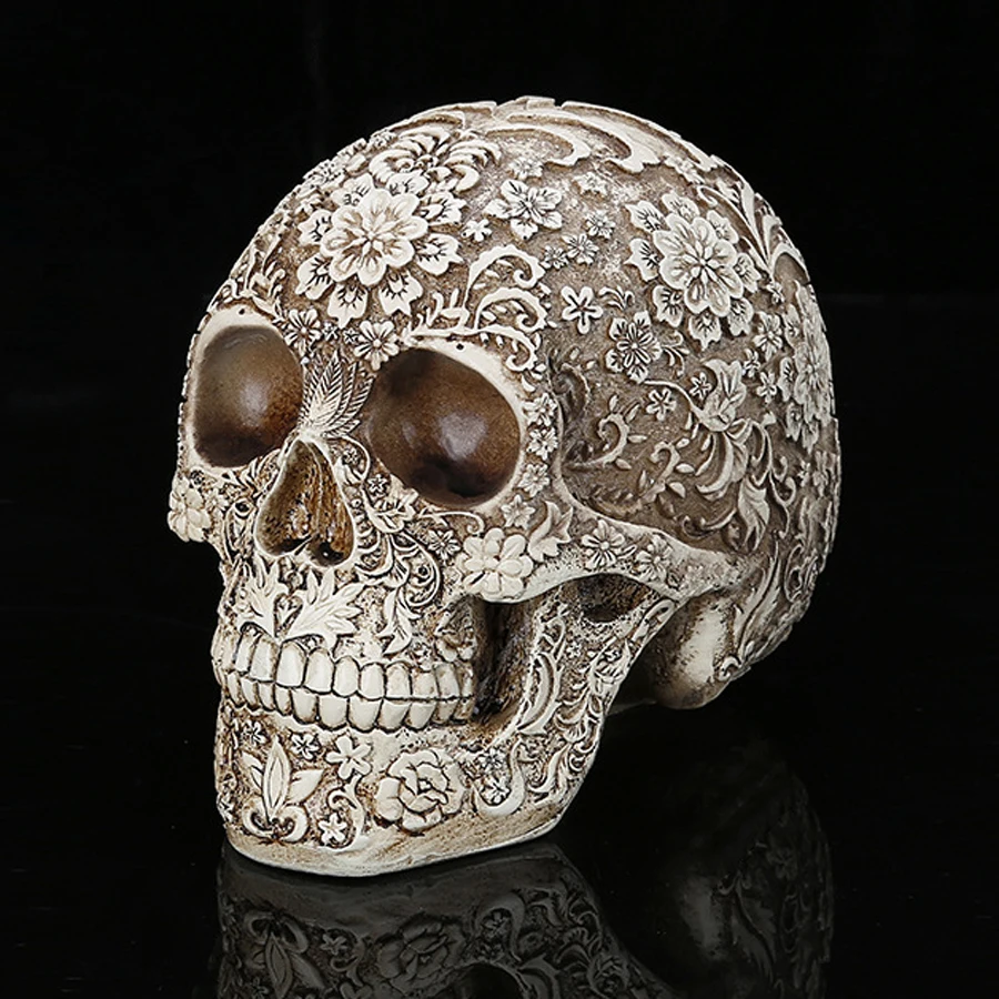 Creative Human Carving Pattern skull Totem Resin Crafts Skull 1:1 Adult Size Handicraft Art Model Home Decor
Creative Human Carving Pattern skull Totem Resin Crafts Skull 1:1 Adult Size Handicraft Art Model Home Decor