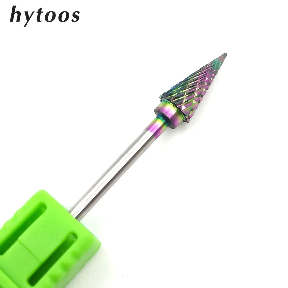 HYTOOS Rainbow Tungsten Carbide Cone Nail Drill Bit 3/32" Rotary Burr Bits For Manicure Drill Accessories Milling Cutter-M0613Q
HYTOOS Rainbow Tungsten Carbide Cone Nail Drill Bit 3/32" Rotary Burr Bits For Manicure Drill Accessories Milling Cutter-M0613Q