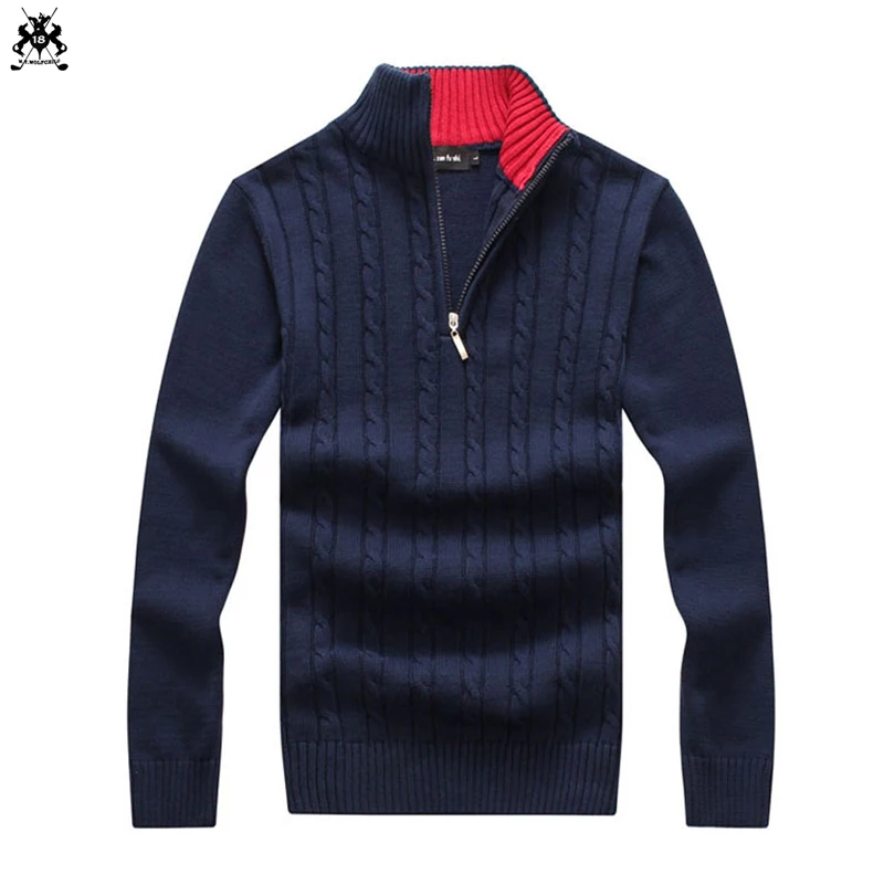 Fashion 2018 Winter Brand Mens long sleeve stand-collar sweaters 100% cotton mens knit thick sweaters men's sweaters coats
Fashion 2018 Winter Brand Mens long sleeve stand-collar sweaters 100% cotton mens knit thick sweaters men's sweaters coats