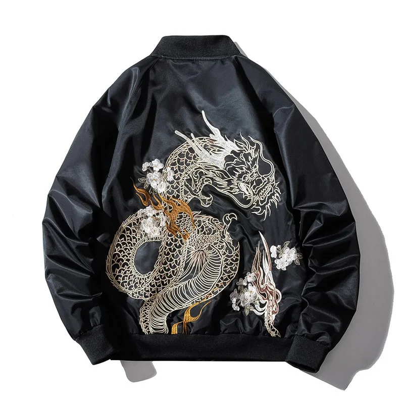 US Size Chinese Dragon Embroidery Bomber Jacket Men Hip Hop Windbreakers Baseball Jacket 2019 Mens Autumn Streetwear Coat DG117
US Size Chinese Dragon Embroidery Bomber Jacket Men Hip Hop Windbreakers Baseball Jacket 2019 Mens Autumn Streetwear Coat DG117