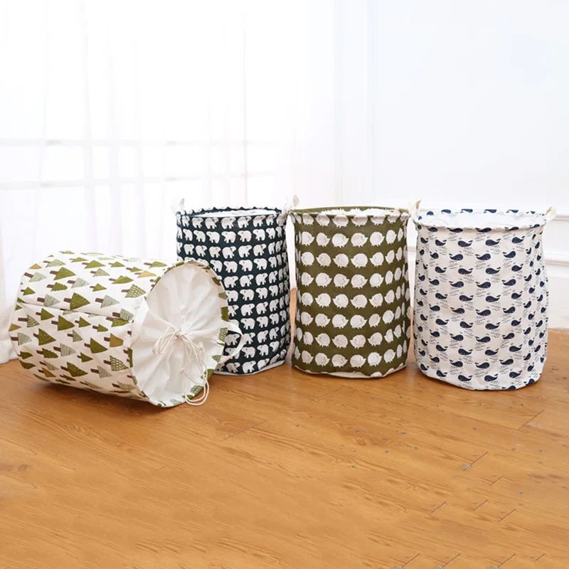 2019 Japanese Style Clothes Storage Bag Large Beam Hamper Fabric Cotton And Linen Small Tree Hedgehog Toy Storage Bucket
2019 Japanese Style Clothes Storage Bag Large Beam Hamper Fabric Cotton And Linen Small Tree Hedgehog Toy Storage Bucket