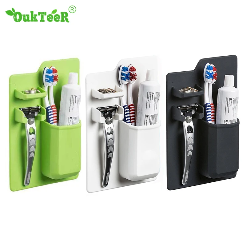 Creative Silicone Toothpaste Toothbrush Holder Bathroom Organizer Wall Mounted Razor Organizer Holder Bathroom Accessories
Creative Silicone Toothpaste Toothbrush Holder Bathroom Organizer Wall Mounted Razor Organizer Holder Bathroom Accessories