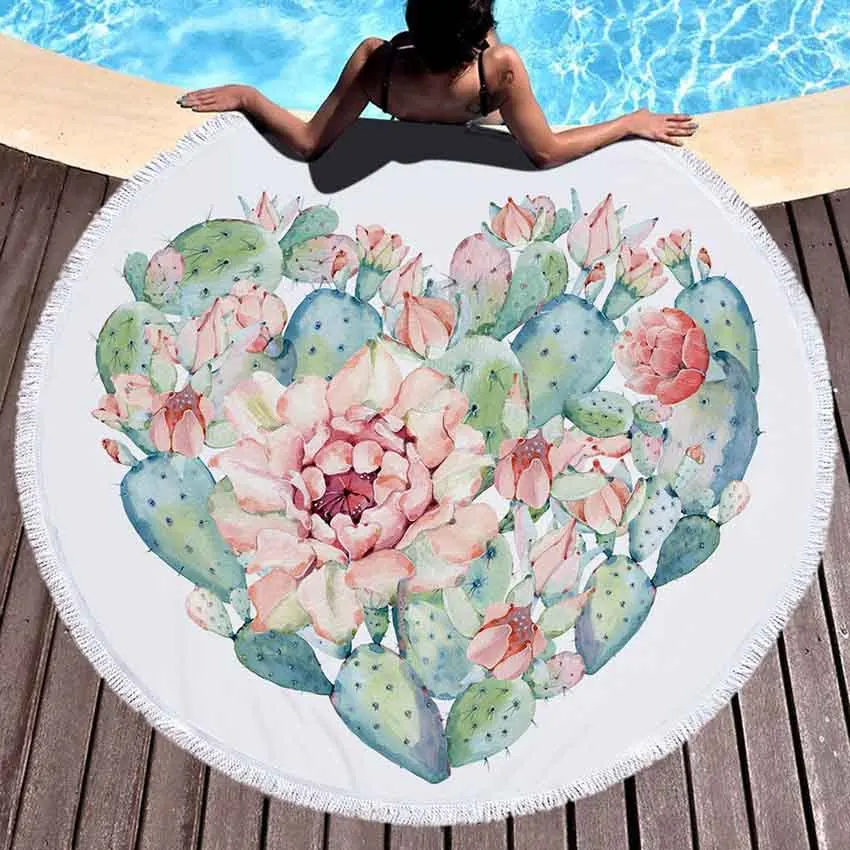 WHQ 150*150cm Pineapple Cactus Print Round Beach Towel Microfiber SHOWER BATH TOWELS Summer Swimming Shawl Yoga Mat Tassel
WHQ 150*150cm Pineapple Cactus Print Round Beach Towel Microfiber SHOWER BATH TOWELS Summer Swimming Shawl Yoga Mat Tassel