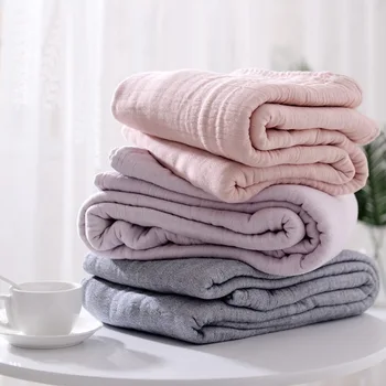 LYN&GY Cotton Muslin Blanket Bed Sofa Travel Breathable Japanese Korean Style Solid Large Soft Throw Quilt Cover Para Blanket
LYN&GY Cotton Muslin Blanket Bed Sofa Travel Breathable Japanese Korean Style Solid Large Soft Throw Quilt Cover Para Blanket