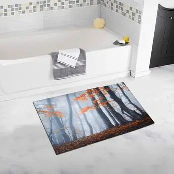 Autumn Forest in Fog Beautiful Enchanted Slim Trees Soft Shaggy Bath Mat Non-slip Rubber Bathroom Rug Floor Mats
Autumn Forest in Fog Beautiful Enchanted Slim Trees Soft Shaggy Bath Mat Non-slip Rubber Bathroom Rug Floor Mats