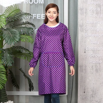 Waterproof oil kitchen long-sleeved aprons Korean fashion overalls men and women adult smocks anti-clothing zipper pockets
Waterproof oil kitchen long-sleeved aprons Korean fashion overalls men and women adult smocks anti-clothing zipper pockets