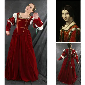 HOT SALE!Customer-made Red Velvet Vintage Costumes Gothic/Renaissance dress Ball Gown Dress Halloween dresses US 4-16 C-122
HOT SALE!Customer-made Red Velvet Vintage Costumes Gothic/Renaissance dress Ball Gown Dress Halloween dresses US 4-16 C-122