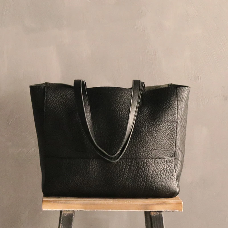 WOONAM Genuine Italy Full Grain Soft Calf Leather Handmade Large Shopper Tote Bag WB563
WOONAM Genuine Italy Full Grain Soft Calf Leather Handmade Large Shopper Tote Bag WB563