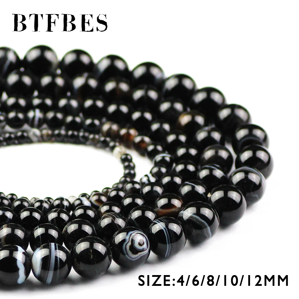 BTFBES Top Quality Black Stripe Banded Carnelian Beads Natural Stone 4/6/8/10/12MM Onyx Round Loose Beads For Jewelry Making DIY
BTFBES Top Quality Black Stripe Banded Carnelian Beads Natural Stone 4/6/8/10/12MM Onyx Round Loose Beads For Jewelry Making DIY