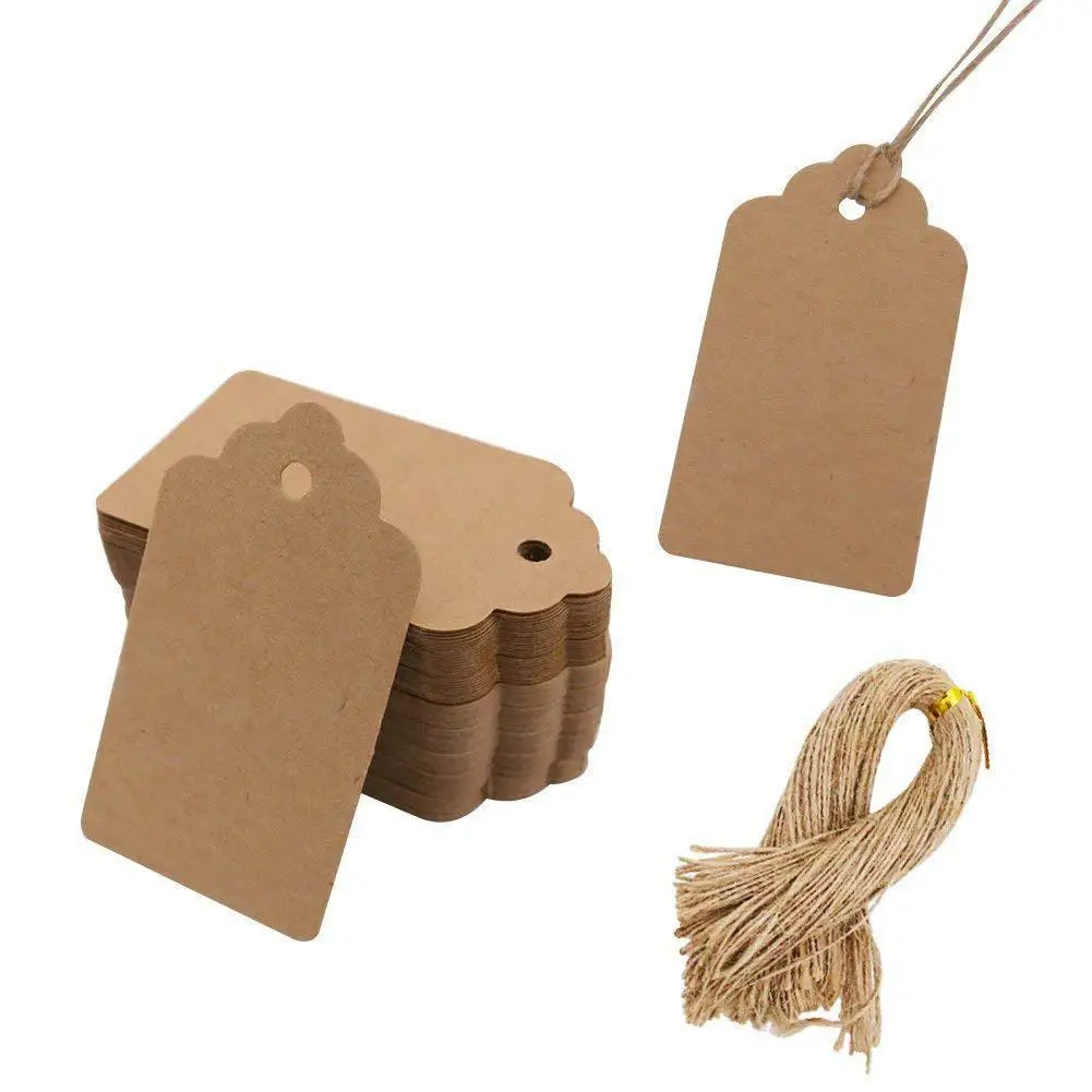 100Pcs/Set Blank Kraft Paper Gift Label Tags Hanging Wedding Birthday Party DIY Packaging Card Hang Price Tag with Hemp Rope
100Pcs/Set Blank Kraft Paper Gift Label Tags Hanging Wedding Birthday Party DIY Packaging Card Hang Price Tag with Hemp Rope