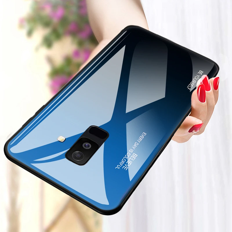 Full Protection Cover For Samsung Galaxy A6 A8 A7 J4 J6 J8 Plus 2018 Fashion Gradient Shell A5 A520 A7 2017 Glass Hard Back Case
Full Protection Cover For Samsung Galaxy A6 A8 A7 J4 J6 J8 Plus 2018 Fashion Gradient Shell A5 A520 A7 2017 Glass Hard Back Case