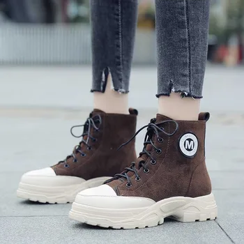 Vogue Women Winter Boots Nice Ankle Boots Lace Up Short Plush Warm Women Casual Shoes Leather Flat Boots Bota Feminina
Vogue Women Winter Boots Nice Ankle Boots Lace Up Short Plush Warm Women Casual Shoes Leather Flat Boots Bota Feminina