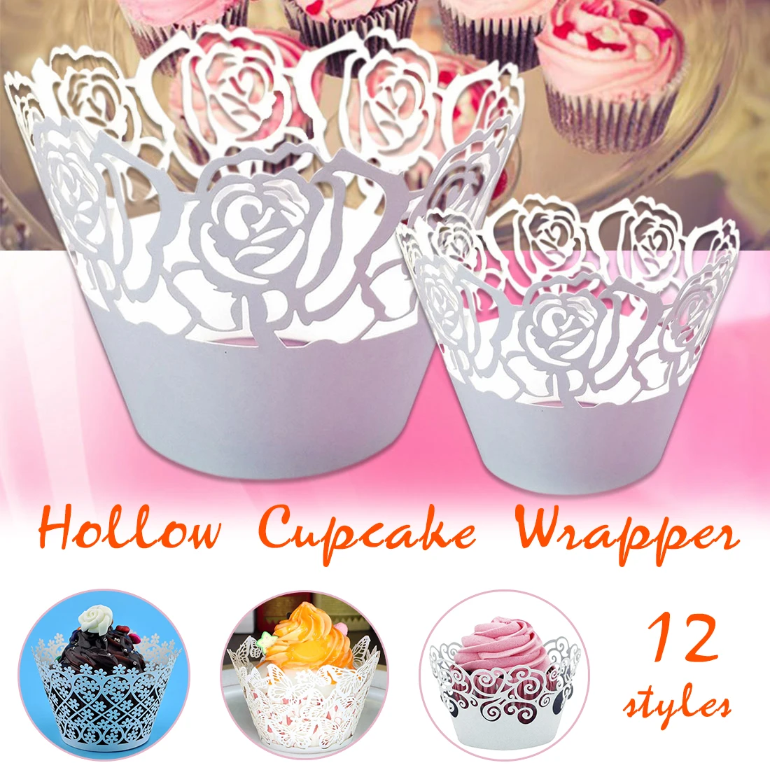 12pcs Vine Laser Cut Cupcake Wrapper Wedding Birthday Party Baby Shower Decoration Laser Cut Lace Wraps Kitchen Tools
12pcs Vine Laser Cut Cupcake Wrapper Wedding Birthday Party Baby Shower Decoration Laser Cut Lace Wraps Kitchen Tools