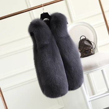 Women's Clothing 2016 Winter Fox Fur Long Section Full Pelt Double-faced Fashion Sleeveless Vest Coat V-Neck GSJ342
Women's Clothing 2016 Winter Fox Fur Long Section Full Pelt Double-faced Fashion Sleeveless Vest Coat V-Neck GSJ342