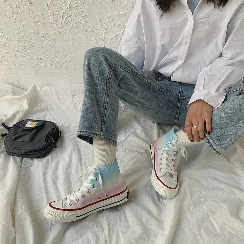 QWEDF 2019 New Breathable Sneaker Women Sport Original High Star Canvas All Classic Shoes Walking Skateboarding shoes N3-53
QWEDF 2019 New Breathable Sneaker Women Sport Original High Star Canvas All Classic Shoes Walking Skateboarding shoes N3-53