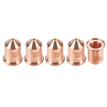 5pcs/set 220990 Copper Tellurium Plasma Cutting Tips Nozzles Cutter Retaining Cap Welding Nozzle Electrodes Nozzles New
5pcs/set 220990 Copper Tellurium Plasma Cutting Tips Nozzles Cutter Retaining Cap Welding Nozzle Electrodes Nozzles New
