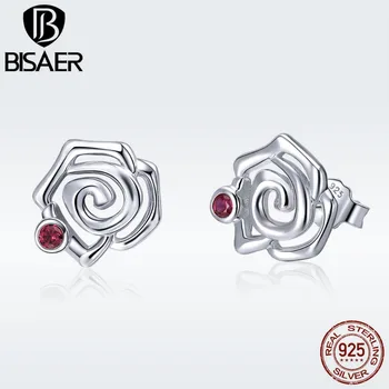 BISAER 925 Sterling Silver Rose Flower Earrings Girlfriend Gift Rose Stud Earrings For Women Fashion Earrings Jewelry EFE006
BISAER 925 Sterling Silver Rose Flower Earrings Girlfriend Gift Rose Stud Earrings For Women Fashion Earrings Jewelry EFE006