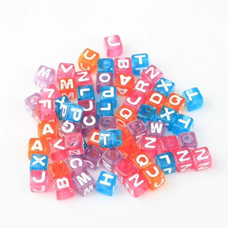 100PCs Acrylic Spacer Beads Alphabet Letters Carved Cube Color For Jewelry Making (Over $120 Free Express)
100PCs Acrylic Spacer Beads Alphabet Letters Carved Cube Color For Jewelry Making (Over $120 Free Express)