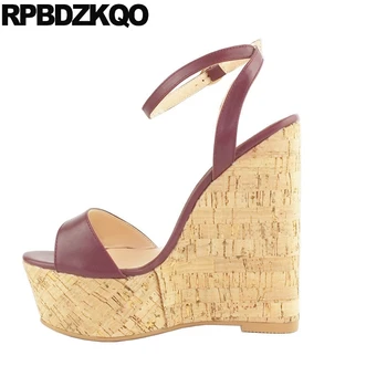 Pumps Shoes Large Size High Heels Cork Sexy Crossdressed Burgundy Fetish Women 11 Ankle Strap Platform Wedge Sandals Summer
Pumps Shoes Large Size High Heels Cork Sexy Crossdressed Burgundy Fetish Women 11 Ankle Strap Platform Wedge Sandals Summer